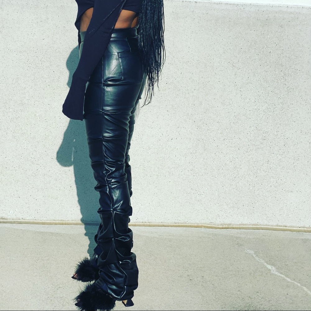 Up The Chase Vegan Leather Pants